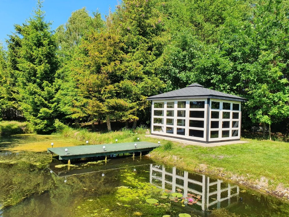 P14 rechteckiger Pavillon 4 x 4 m 16 m2