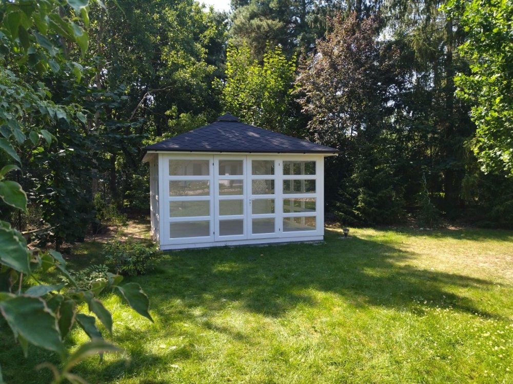 P14 rectangular gazebo 4 x 4 m 16 m2
