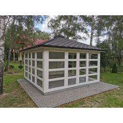 P14 rechteckiger Pavillon 4 x 4 m 16 m2