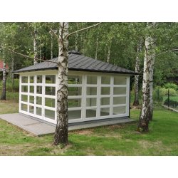 P14 rectangular gazebo 4 x 4 m 16 m2