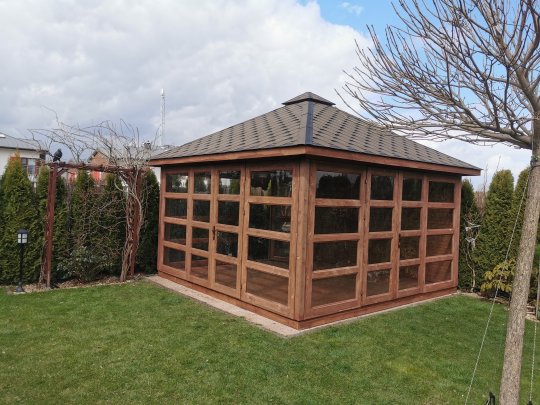 P14 rechteckiger Pavillon 4 x 5 m 20 m2