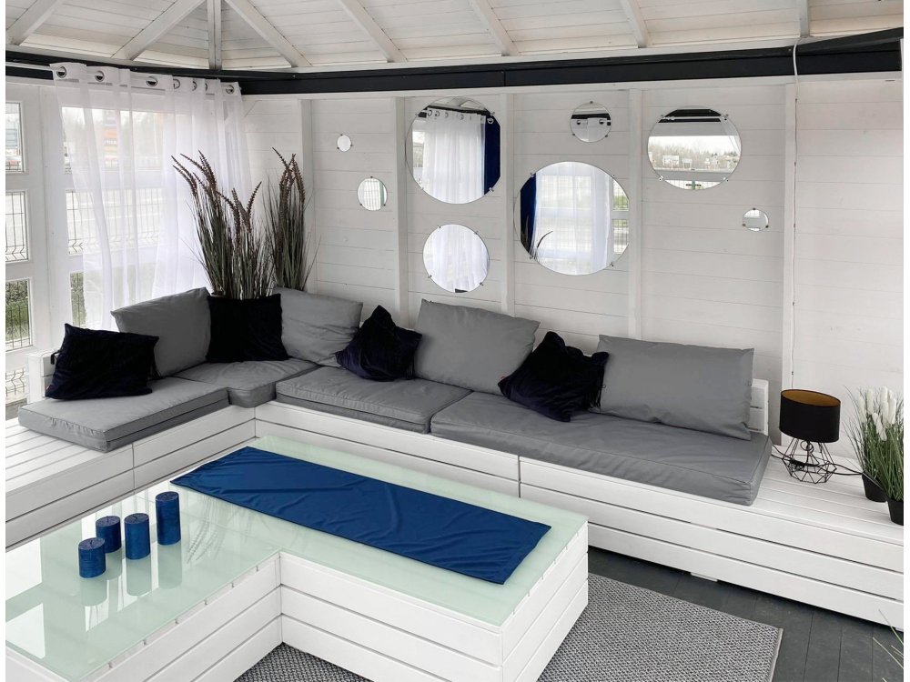 P14 rechteckiger Pavillon 4 x 5 m 20 m2