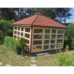 P14 rechteckiger Pavillon 4 x 5 m 20 m2