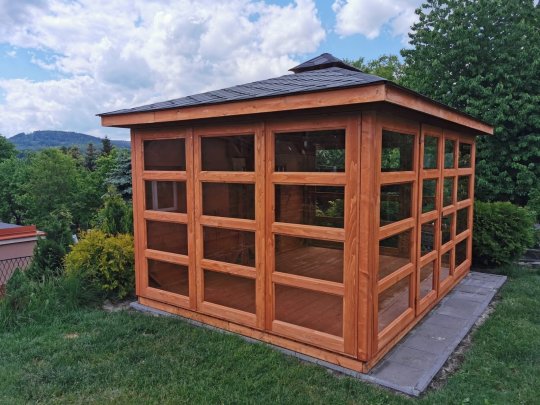 P14 rechteckiger Pavillon 4 x 5 m 20 m2