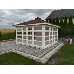 P14 rechteckiger Pavillon 4 x 5 m 20 m2
