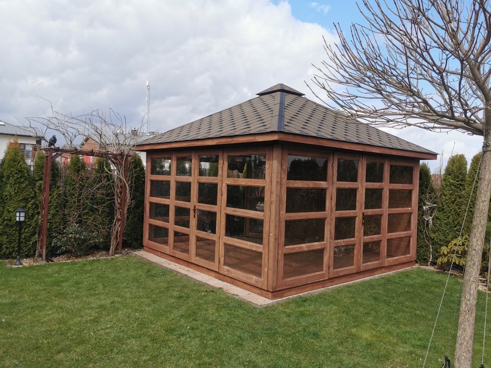 P14 rechteckiger Pavillon 5 x 5 m 25 m2