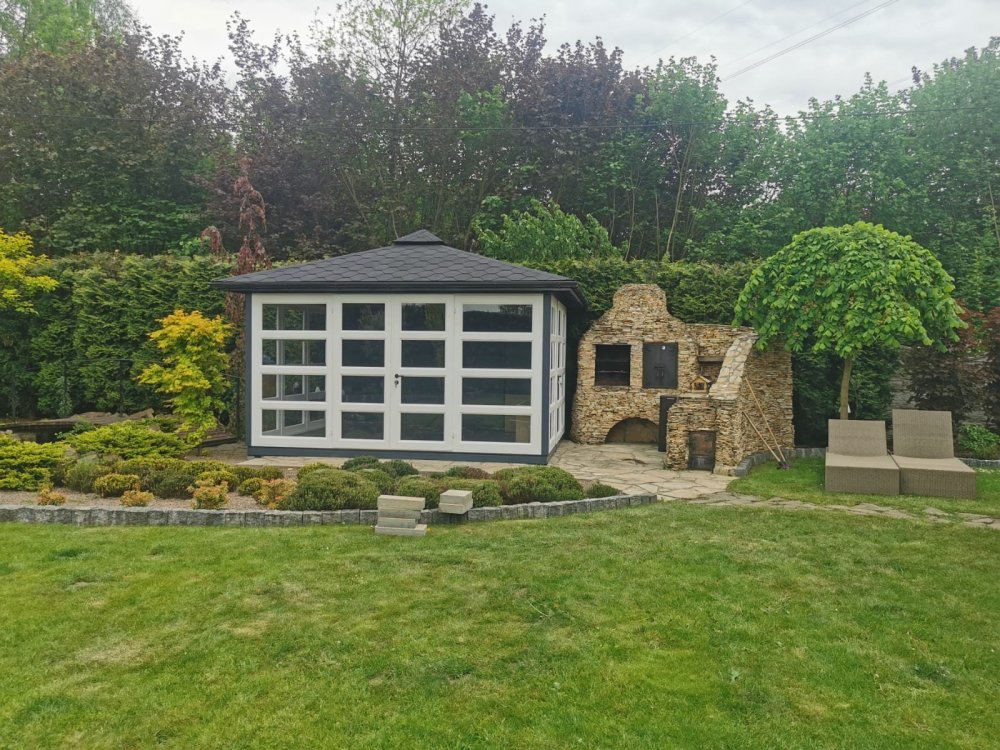 Gazebo P14, rectangular, 5 x 5 m, 25 m2