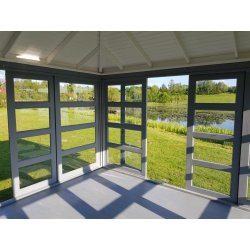 P14 rechteckiger Pavillon 5 x 5 m 25 m2