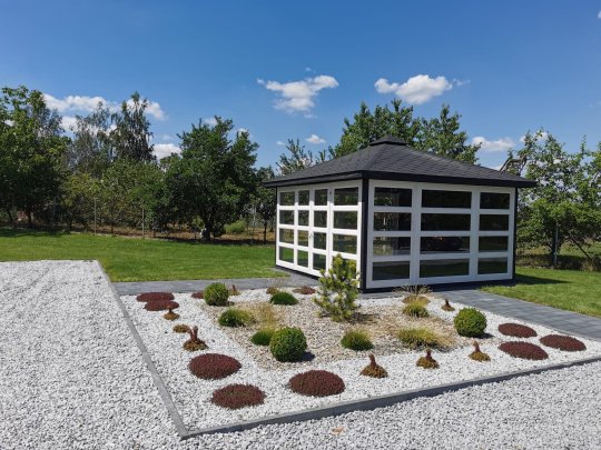 Gazebo P14, rectangular, 5 x 5 m, 25 m2