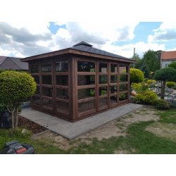 P14 rechteckiger Pavillon 5 x 5 m 25 m2