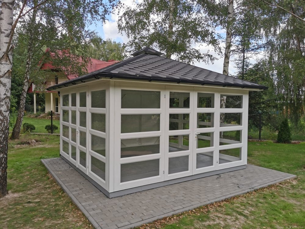 P14 rechteckiger Pavillon 5 x 5 m 25 m2