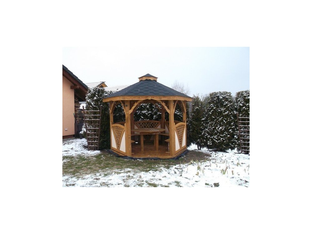 Sechseckiger Pavillon C1 ∅ 3,2m 8m2