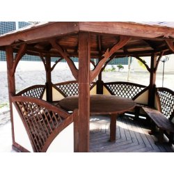 Hexagonal gazebo C1 ∅ 3.2m 8m2