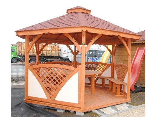 Hexagonal gazebo C1 ∅ 6.0m 28m2