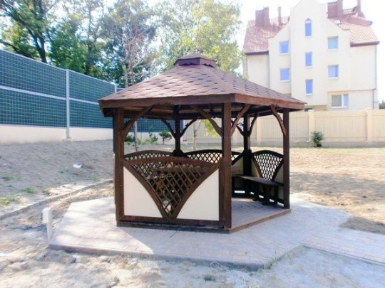 Hexagonal gazebo C1 ∅ 6.0m 28m2