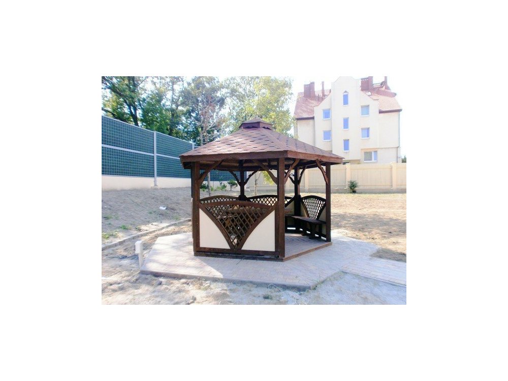Hexagonal gazebo C1 ∅ 6.0m 28m2