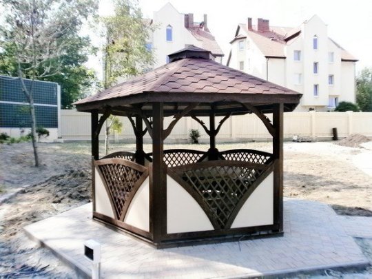 Hexagonal gazebo C1 ∅ 6.0m 28m2
