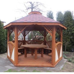 Sechseckiger Pavillon C2 ∅ 3,2m 8m2