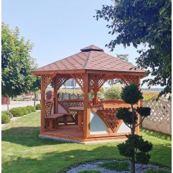 Sechseckiger Pavillon C2 ∅ 3,2m 8m2