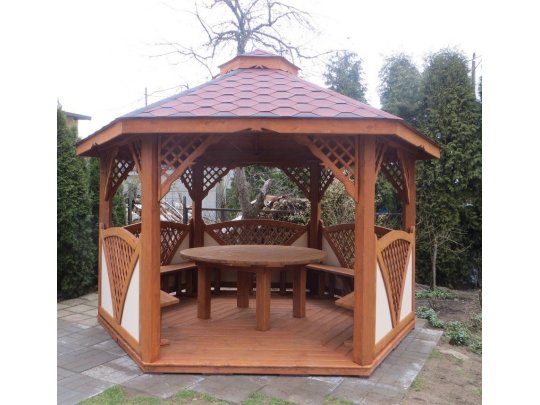 Sechseckiger Pavillon C2 ∅ 3,9m 12m2