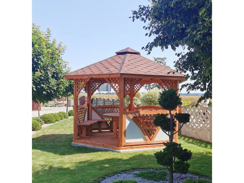Sechseckiger Pavillon C2 ∅ 3,9m 12m2