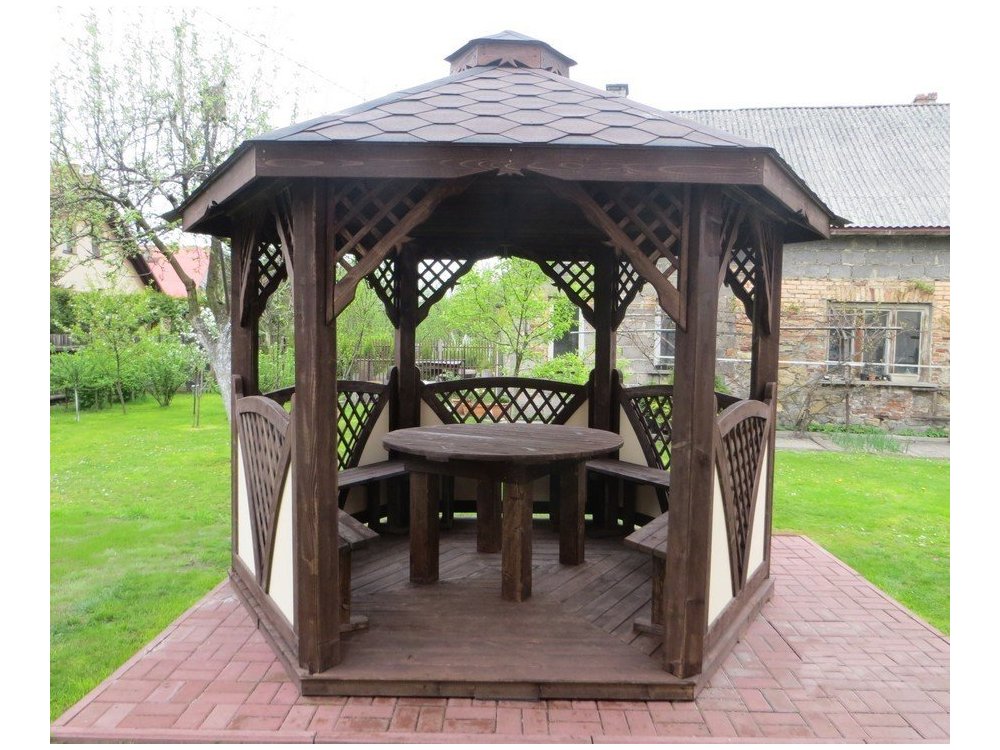 Sechseckiger Pavillon C2 ∅ 5,0m 20m2