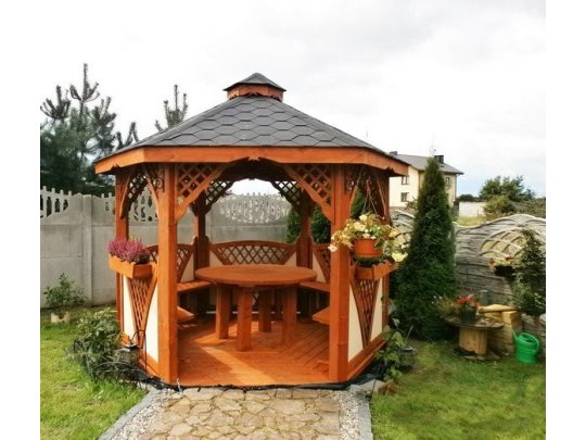 Sechseckiger Pavillon C2 ∅ 5,0m 20m2