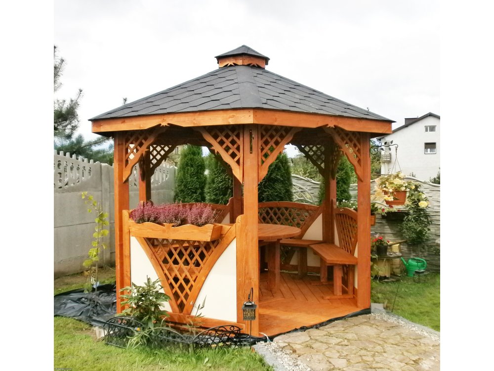 Sechseckiger Pavillon C2 ∅ 6,0m 28m2