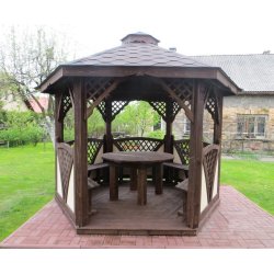 Sechseckiger Pavillon C2 ∅ 6,0m 28m2