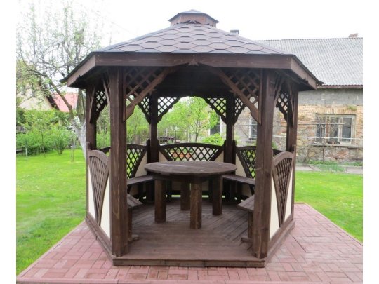 Sechseckiger Pavillon C2 ∅ 6,0m 28m2