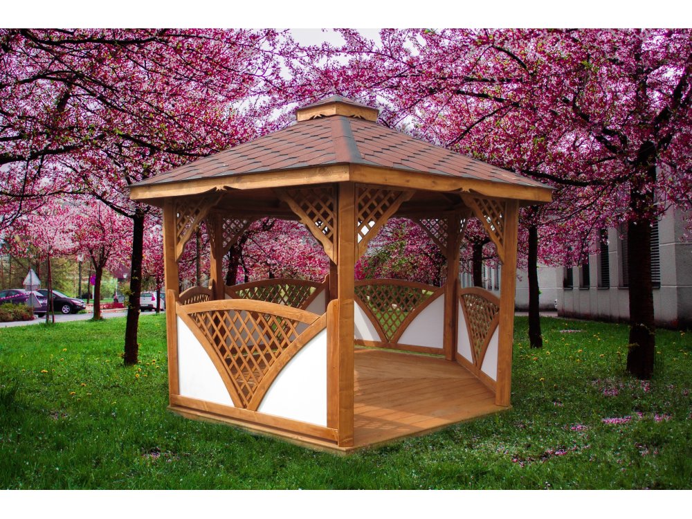 Sechseckiger Pavillon C2 ∅ 6,0m 28m2