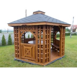 Altpolnischer sechseckiger Pavillon ∅ 3,9 m 12 m2