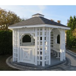 Altpolnischer sechseckiger Pavillon ∅ 3,9 m 12 m2