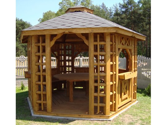 Hexagonal gazebo, Old Polish, ∅ 3.9 m, 12 m2