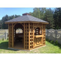 Altpolnischer sechseckiger Pavillon ∅ 3,9 m 12 m2