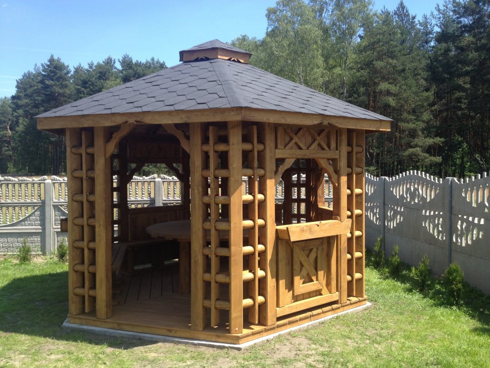 Hexagonal gazebo, Old Polish, ∅ 3.9 m, 12 m2