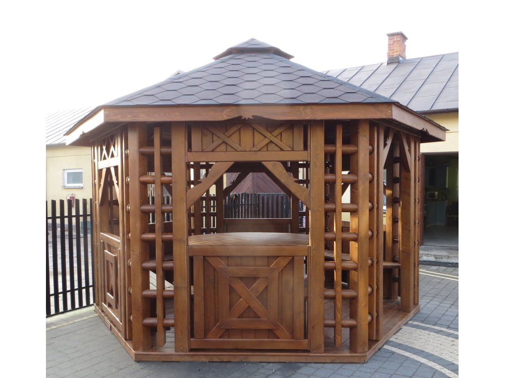 Altpolnischer sechseckiger Pavillon ∅ 3,9 m 12 m2