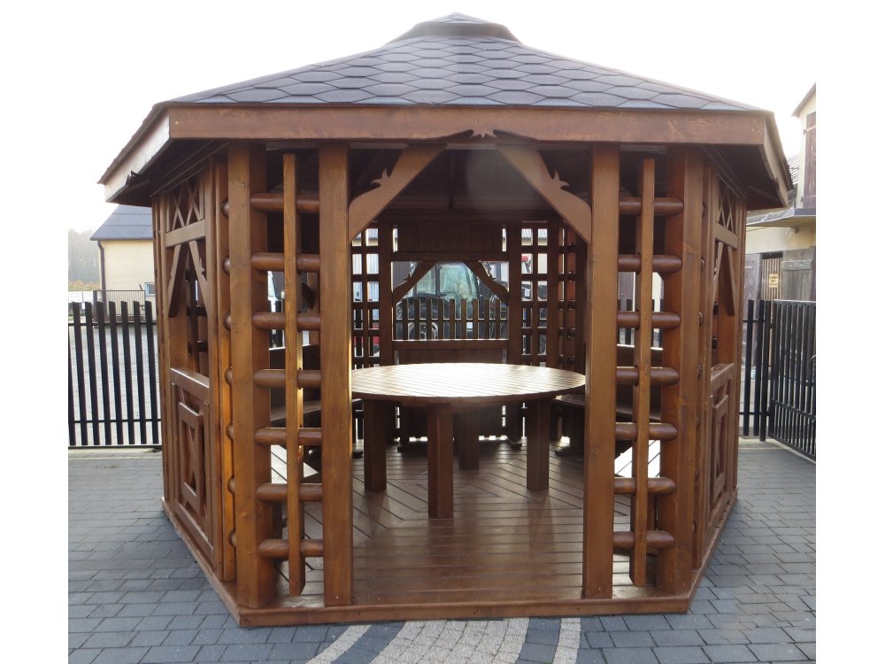 Hexagonal gazebo, Old Polish, ∅ 3.9 m, 12 m2
