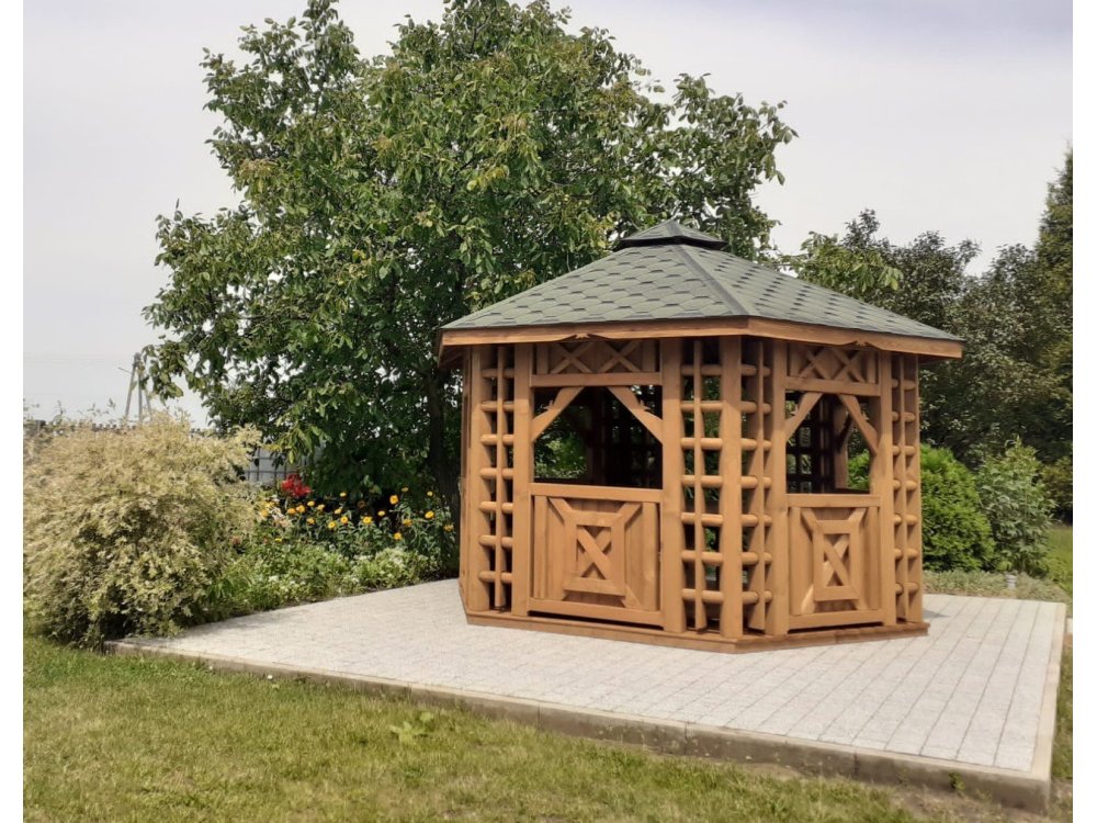 Hexagonal gazebo, Old Polish, ∅ 3.9 m, 12 m2