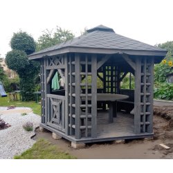 Hexagonal gazebo, Old Polish, ∅ 3.9 m, 12 m2