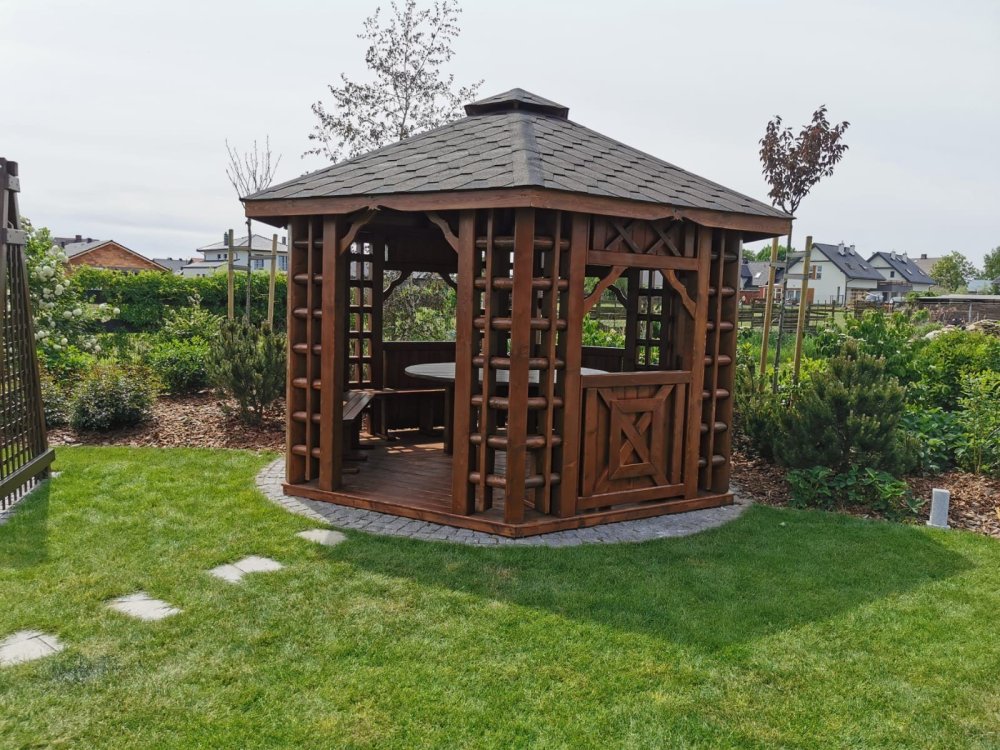 Hexagonal gazebo, Old Polish, ∅ 3.9 m, 12 m2