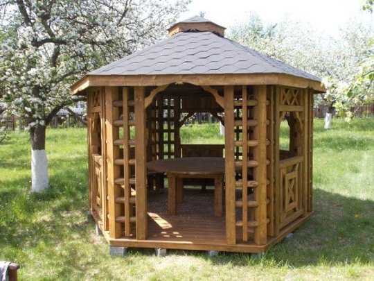 Altpolnischer sechseckiger Pavillon ∅ 5,0 m 20 m2