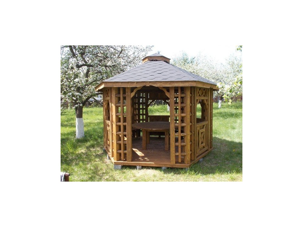 Altpolnischer sechseckiger Pavillon ∅ 5,0 m 20 m2
