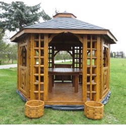 Altpolnischer sechseckiger Pavillon ∅ 6,0 m 28 m2