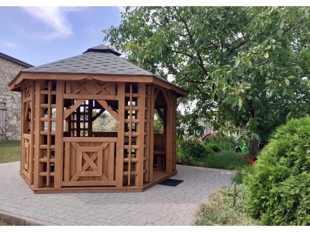Altpolnischer sechseckiger Pavillon ∅ 6,0 m 28 m2