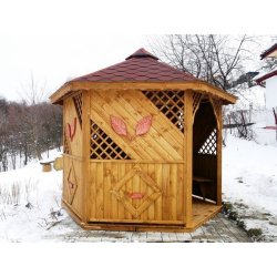 Sechseckiger Pavillon S1 ∅ 3,2m 8m2