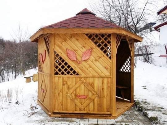 Sechseckiger Pavillon S1 ∅ 3,2m 8m2