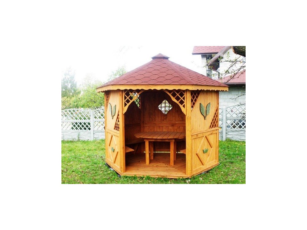 Sechseckiger Pavillon S1 ∅ 3,2m 8m2