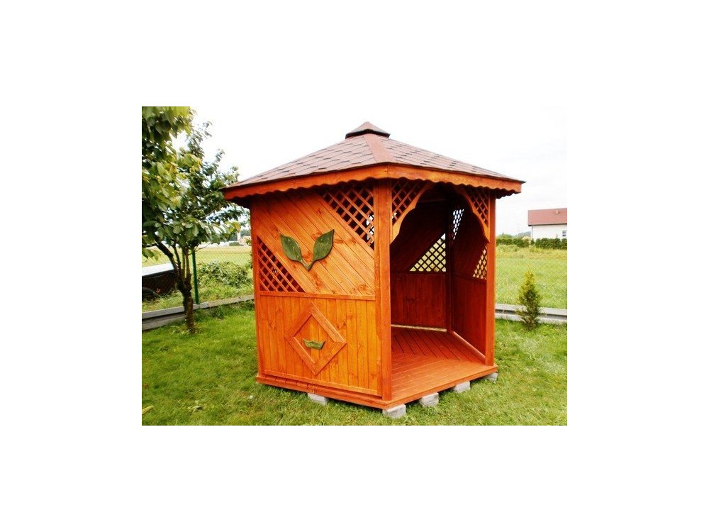 Hexagonal gazebo S1 ∅ 3.2m 8m2