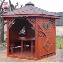 Hexagonal gazebo S1 ∅ 3.2m 8m2
